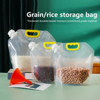 (Pack of 3) 3 Liters Reusable Moisture Proof Sealed Rice Packaging Kitchen Insect Proof Grain Storage Food Grade Bags