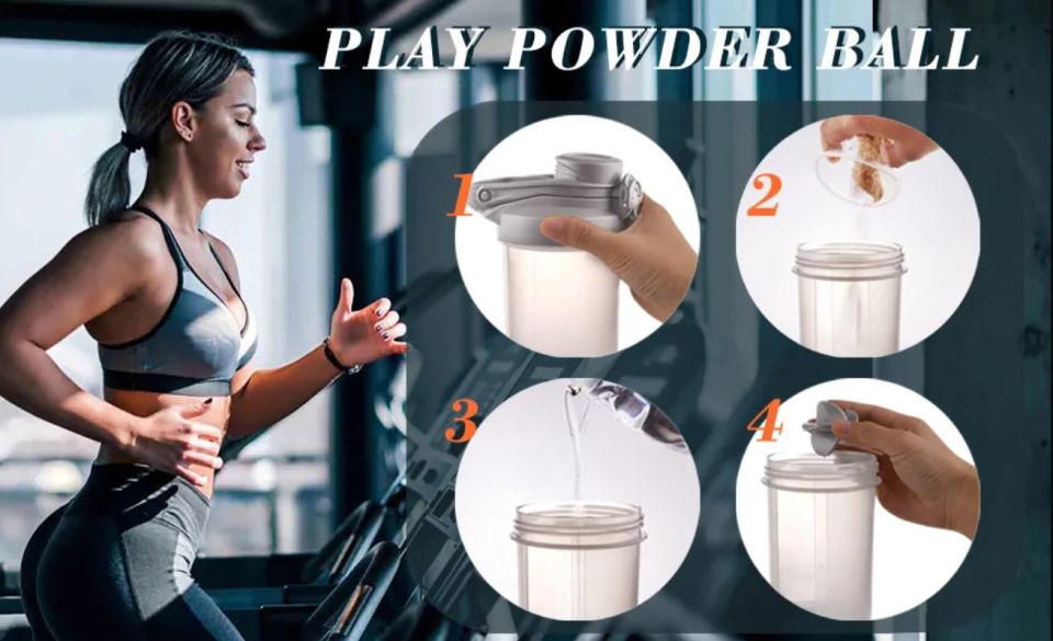 Multi Purpose Plastic Easy Grip Leak Proof Shaker with Mix Ball Blender Water Bottle BPA Free 750ml Use for Gym Smoothies and Batters Fitness Workout Sports Protein Shaker with Whisk Ball