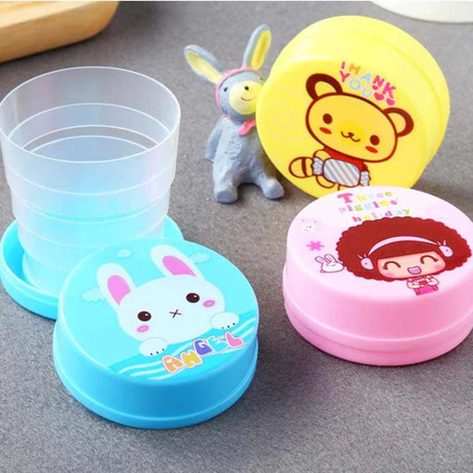 Portable Cartoon Magic Foldable Cup for Kids (1Pc)