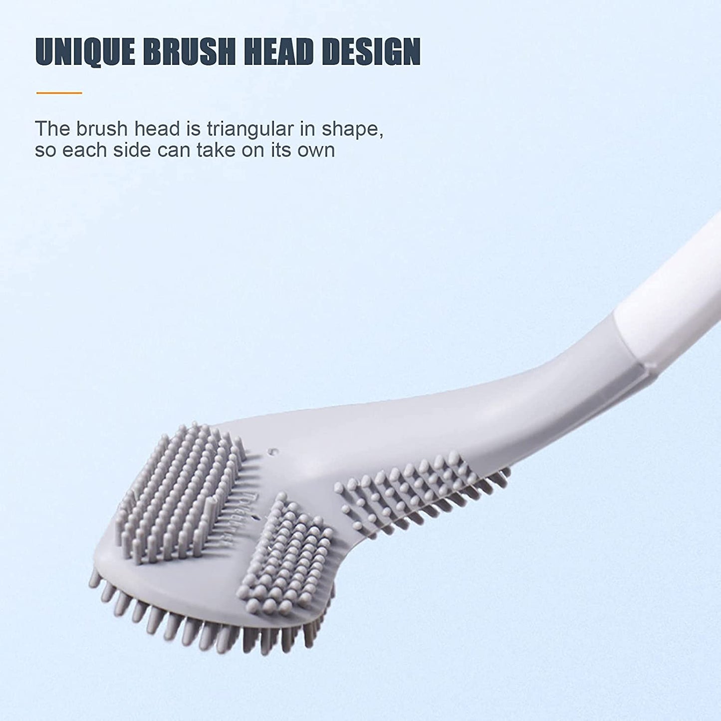 2 Golf Style Toilet Brush Bathroom Cleaning with High Quality Long Handle