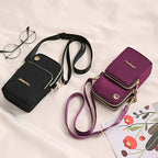 Stylish Premium Quality 3 Zippers Crossbody Bags For Cell Phones and Other Small Personal Items