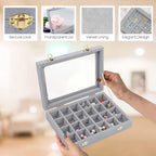 Classic Triangle Shape Wood Jewelry Storage Box with Snap Closure Velvet Lining For Women