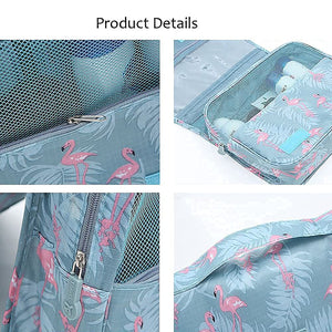 High Capacity Makeup Travel Bathroom Toiletries Wash Classification Hook Cosmetic Organizer Storage Bag for Women