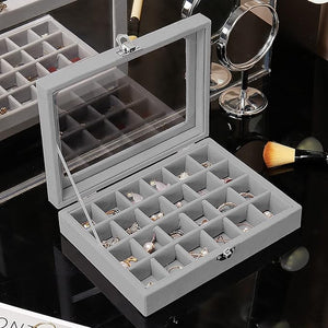 Classic Triangle Shape Wood Jewelry Storage Box with Snap Closure Velvet Lining For Women