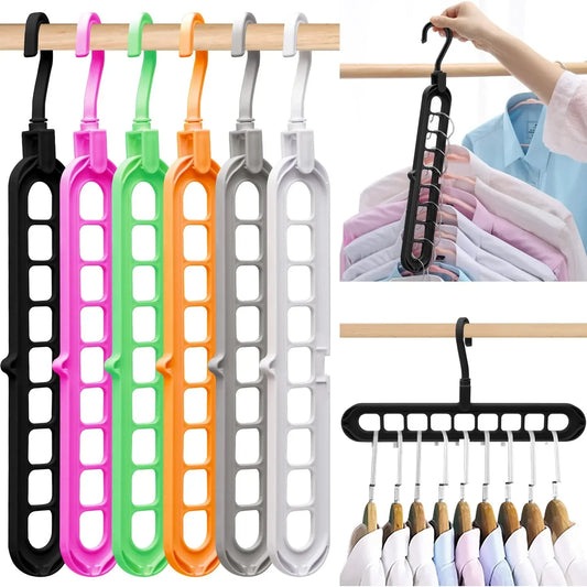 (Pack of 3) 9 Hole Magic Clothes Hanger
