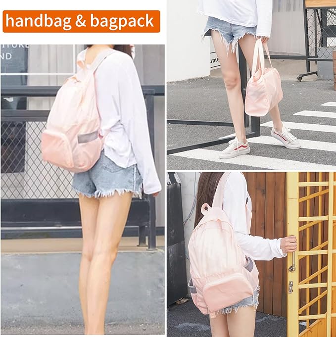 Portable Foldable Lightweight and Convertible Travel School Bag with Multi Pocket Design with Shoulder Strap For Outdoor Use