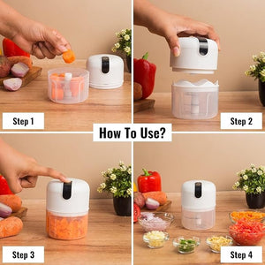 Portable Rechargeable Mini USB Food Processor Chopper