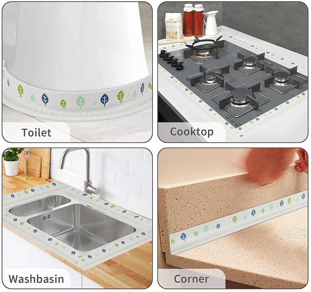 Waterproof Self-Adhesive Kitchen Sink Sticker For Bathroom Corner & Wall Sealing Strip
