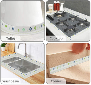 Waterproof Self-Adhesive Kitchen Sink Sticker For Bathroom Corner & Wall Sealing Strip