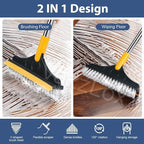 2 in 1 Cleaning Brush Floor Scrub Broom Wiper Scraper