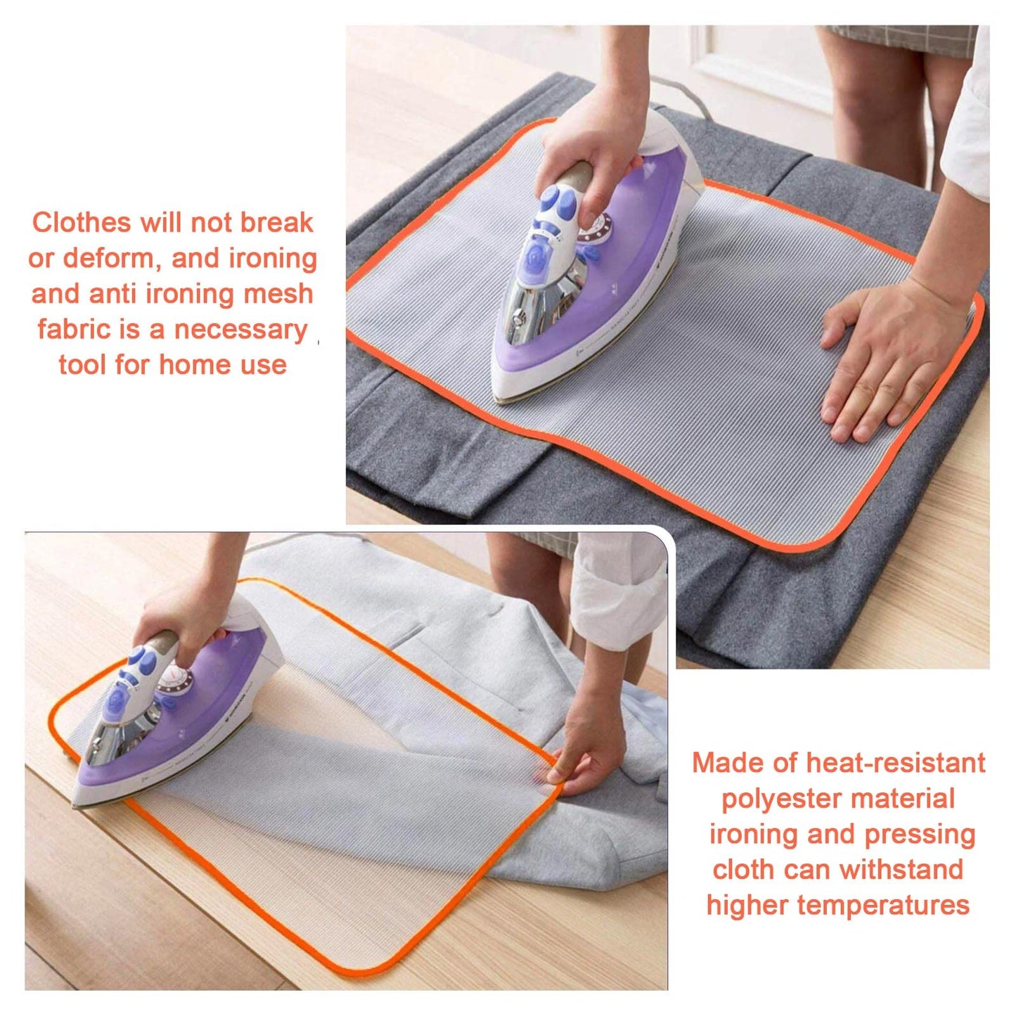 Heat Resistant Ironing Mesh Sheet (Size: 35x50cm)