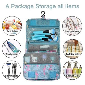 High Capacity Makeup Travel Bathroom Toiletries Wash Classification Hook Cosmetic Organizer Storage Bag for Women
