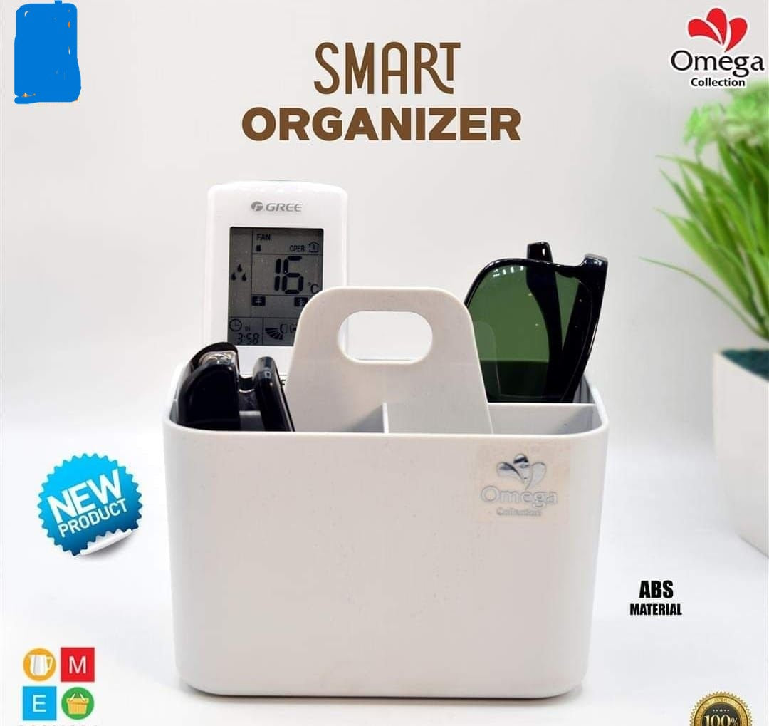 Multi Purpose Plastic Versatile Smart Storage Holder Organizer Box with 2 Partitions For Home and Outdoor Use