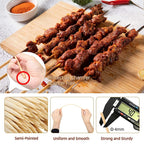 Pack Of 100 Wooden Skewers Sticks for BBQ
