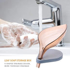 Buy 1 Get 4 Free Self Draining Leaf Shape Soap Holder