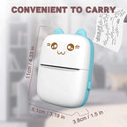 Imported Mini Portable Bluetooth Thermal Printer in Pocket Size for Black and White Ink Less Printing for Creating Adhesive Label and Stickers