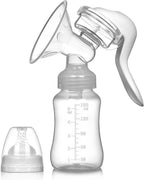 Portable Manual Breast Pump Adjustable With Feeding Bottle