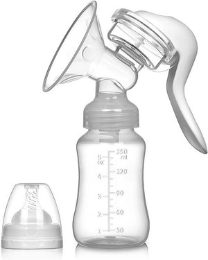 Portable Manual Breast Pump Adjustable With Feeding Bottle