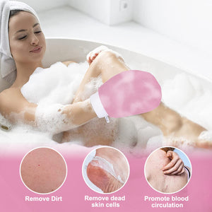Buy 1 get 2 Free Exfoliating Gloves Bath Washcloth Scrub Mitt for Body – Reveal Your True Glow!