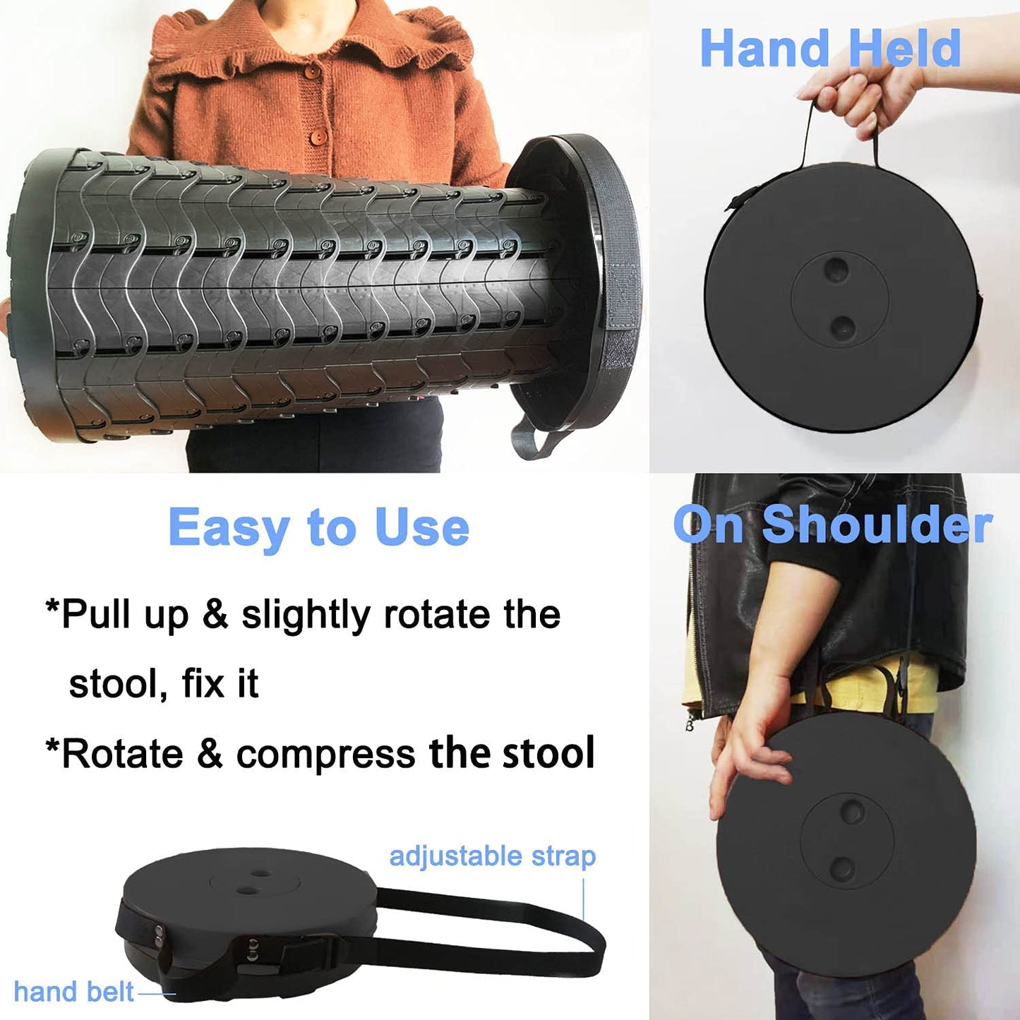 Mega Sale Offer - Imported Portable High Quality Outdoor Telescopic Stool Retractable Chair Adjustable Stool Camping Picnic Rs 1999