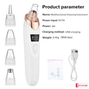 Multifunctional Cleaning Instrument For Pore Acne Pimple Removal and Vacuum Suction Facial Pore Cleaner