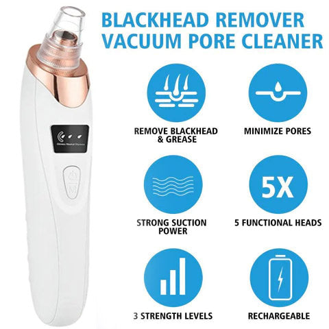 Multifunctional Cleaning Instrument For Pore Acne Pimple Removal and Vacuum Suction Facial Pore Cleaner