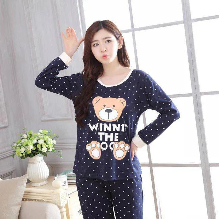 Blue Winni The Bear Night Suit