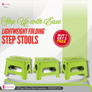 Buy 1 get 2 free Offer Lightweight Folding Step Stool 3 Pcs