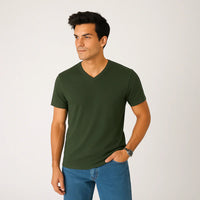 V-Neck Basic T-Shirts