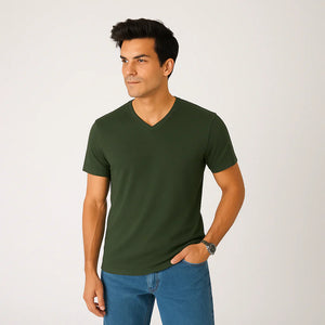 V-Neck Basic T-Shirts