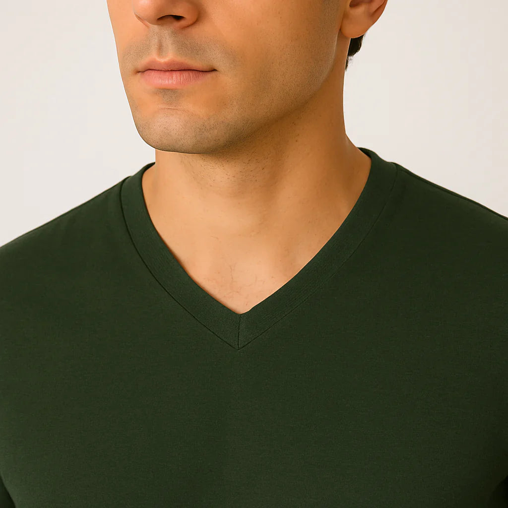 V-Neck Basic T-Shirts