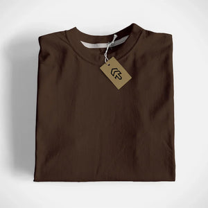 Dark Brown Basic T-Shirt