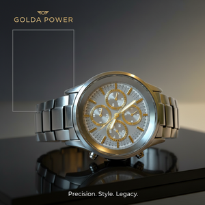 Black Titanan Chrono Watch Power