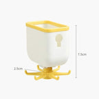 360 Degree Rotating Wall Mounted Self Adhesive Hanging Hook with Storage Box Organizer Holder For Kitchen Use