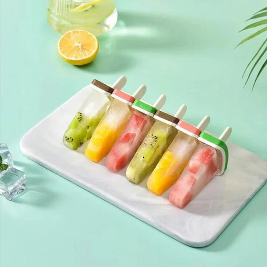Reusable Watermelon Ice Popsicle Molds for make Homemade Ice Cream with Yogurt, Juice or Smoothies