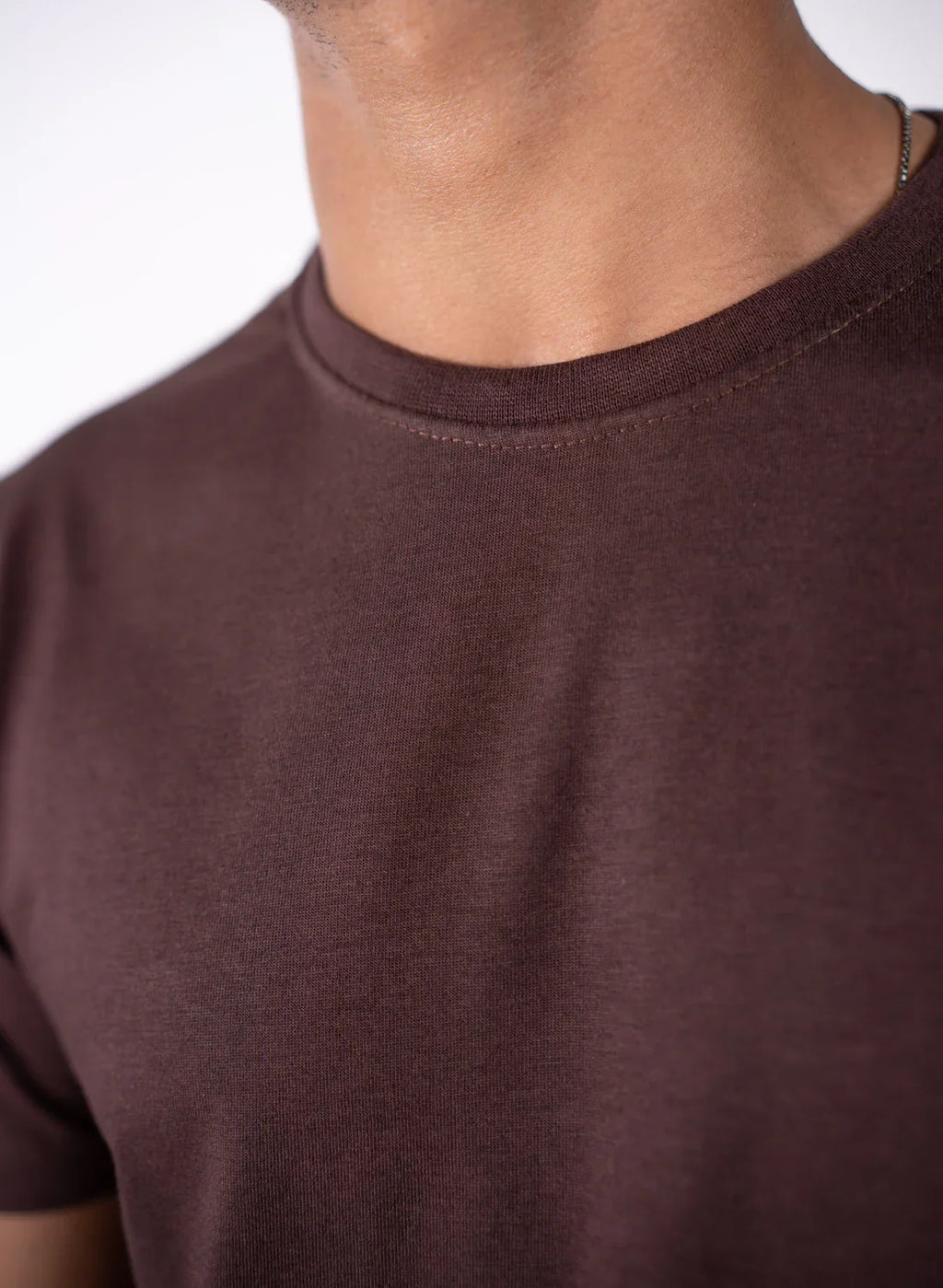 Dark Brown Basic T-Shirt