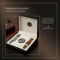 GearLine Dual Strap Deep Brown & Gray Men Watch