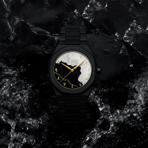 Black Classic Arabic Aura – Marble Storm Edition
