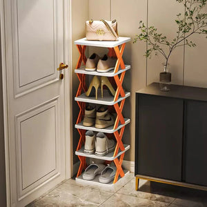 Imported Multilayer Folding Shoe Rack Organizer with X Shape For Home