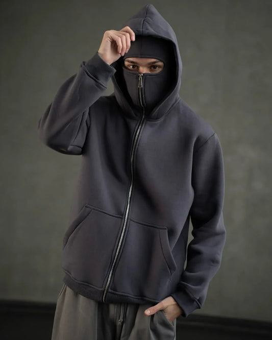 Balaclava Ninja Hoodie in Black