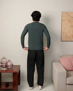 Textured Stretch Full Sleeves Tee