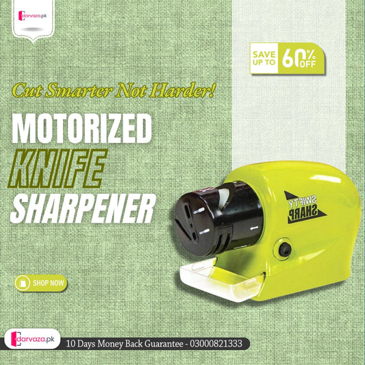 Multifunction Motorized Knife Sharpeners Super Sharp and Cordless Rs 799