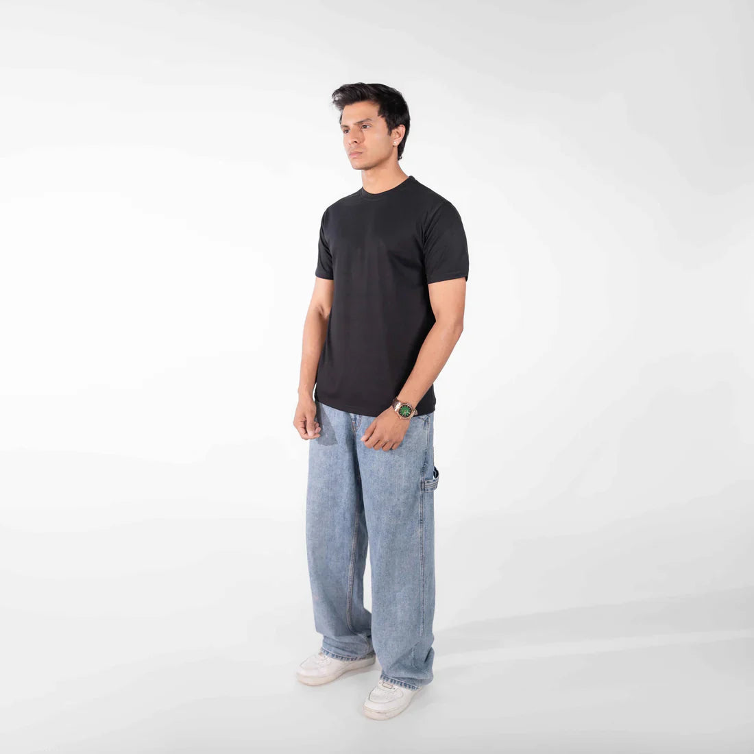 Jet Black Basic T-Shirt