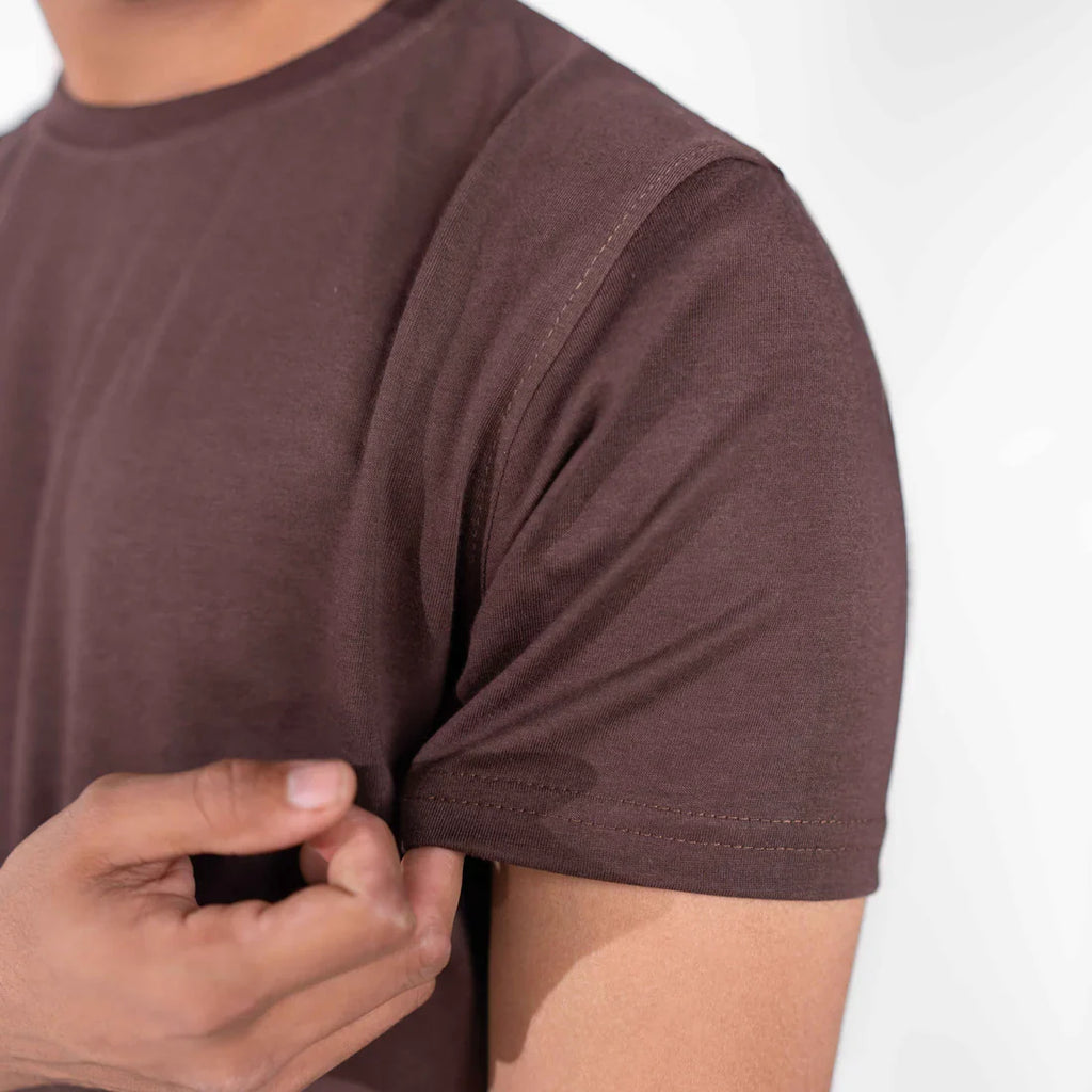 Dark Brown Basic T-Shirt
