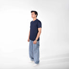 Navy Blue Basic T-Shirt