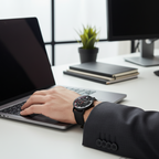 Strike Black with Red Touch Men Watch