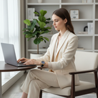 Bophieri Black Strap with Golden Dial Women Watch