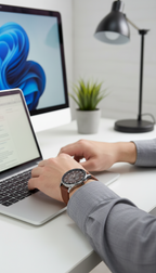 Vitz Vogue Brown Men Watch