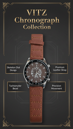 Vitz Vogue Brown Men Watch