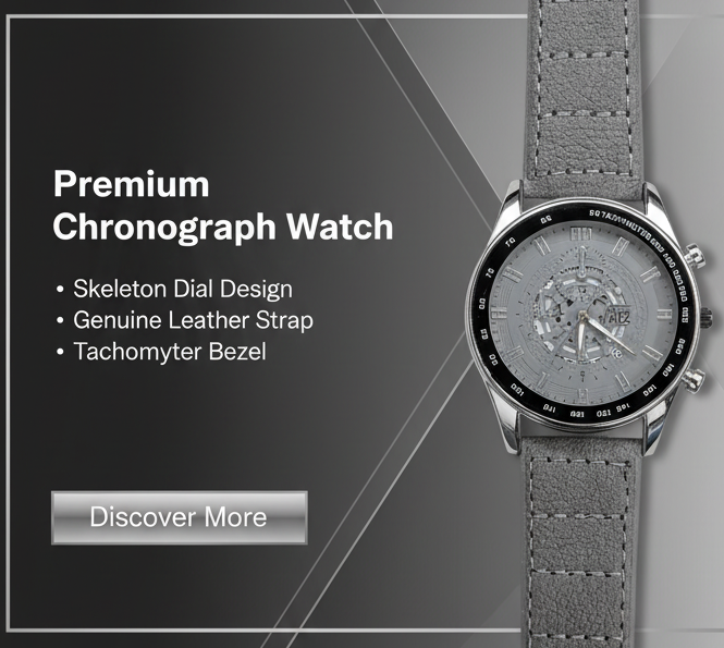 Vitz Vogue Gray Men Watch